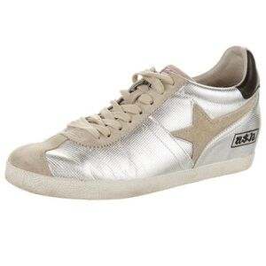Ash Silver and Tan Women's Sneakers